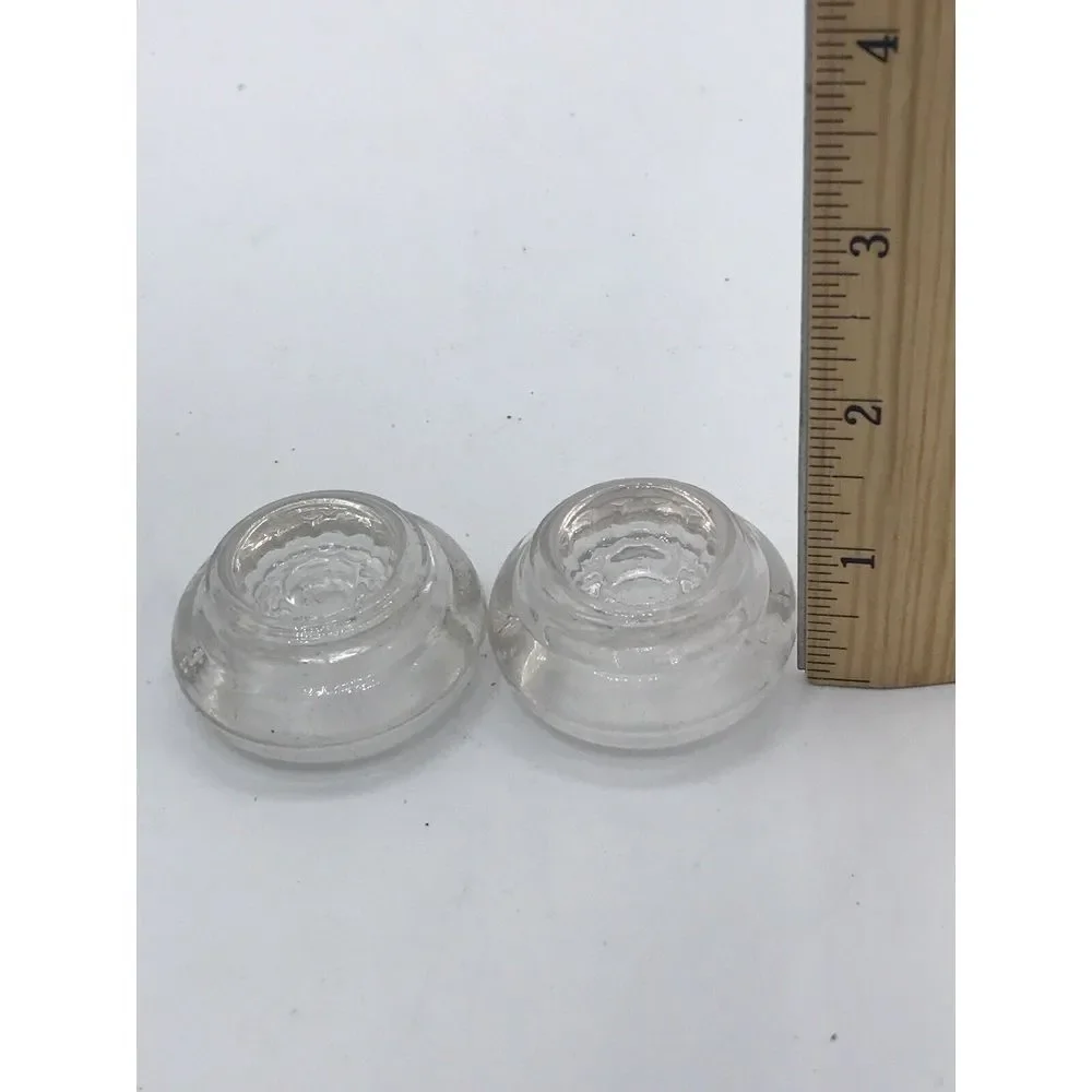 Salt Cellars Dips Clear‎ Glass set of 7 (3 different styles)